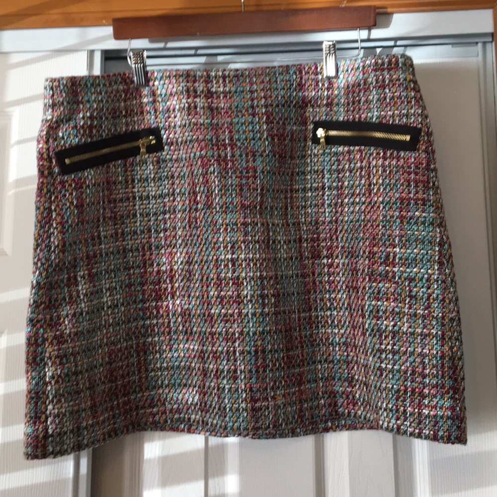 NWOT Loft tweed mini-skirt -sz 18